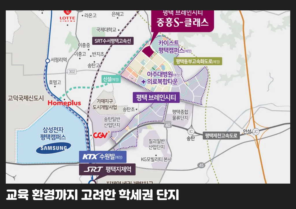 교육 환경까지 고려한 학세권 단지