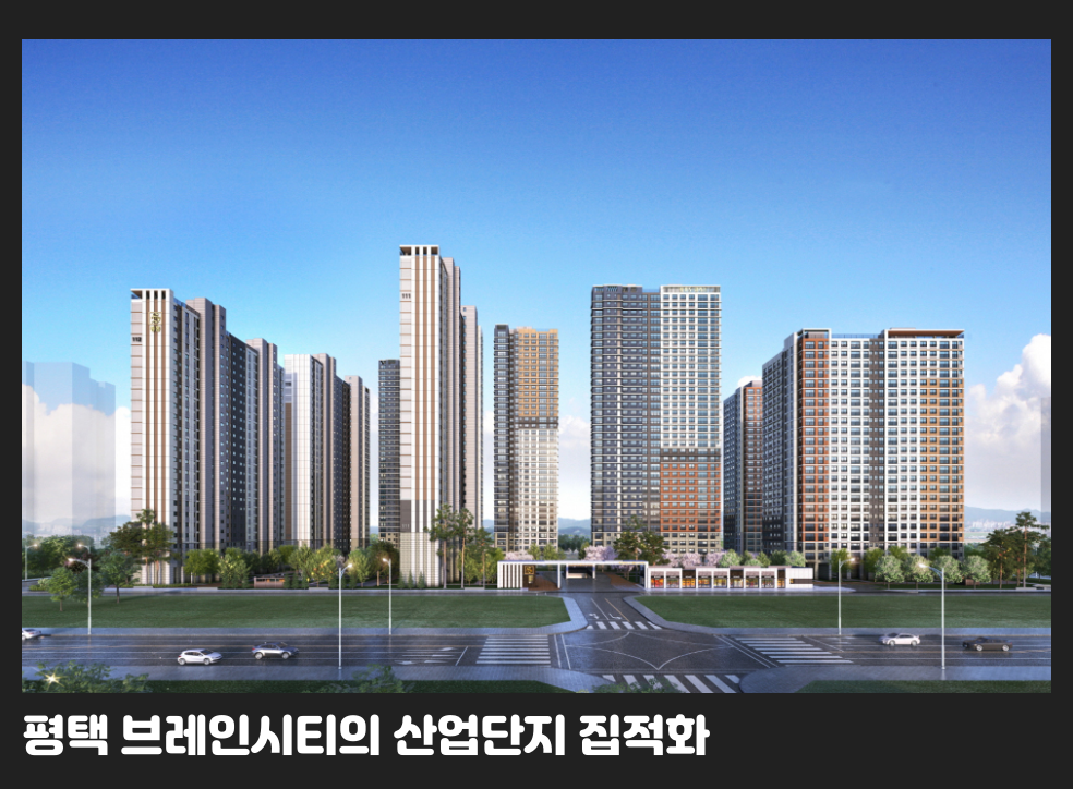 평택 브레인시티의 산업단지 집적화