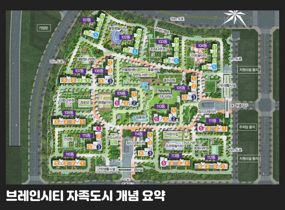 브레인시티 자족도시 개념 요약