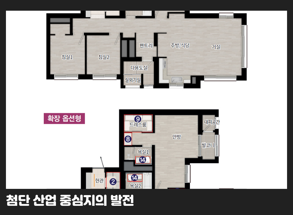 첨단 산업 중심지의 발전