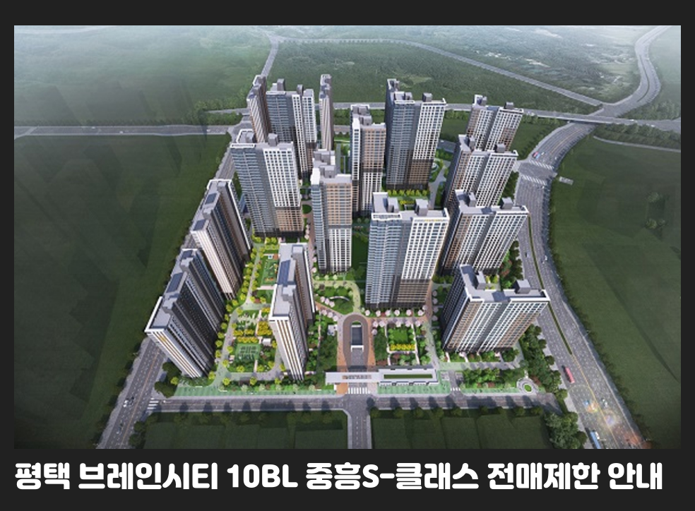 평택 브레인시티 10BL 중흥S-클래스 전매제한 안내