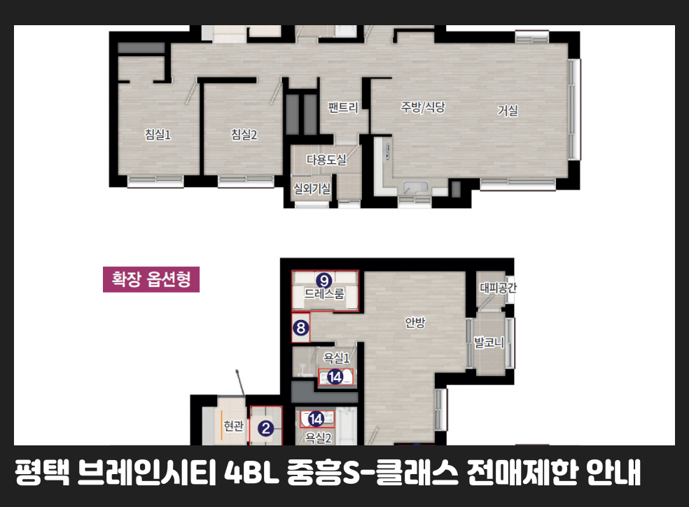 평택 브레인시티 4BL 중흥S-클래스 전매제한 안내