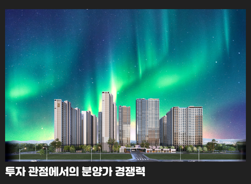 투자 관점에서의 분양가 경쟁력