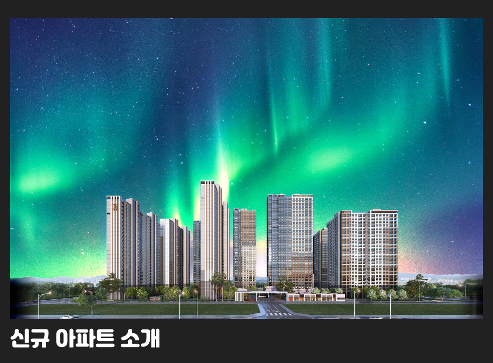 신규 아파트 소개