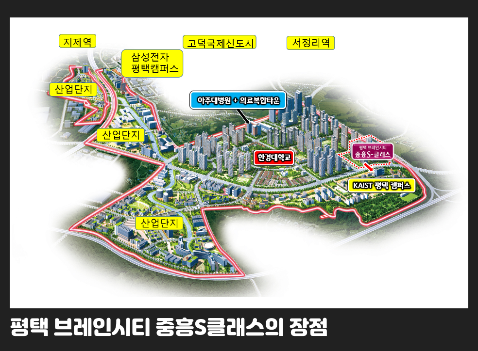 평택 브레인시티 중흥S클래스의 장점