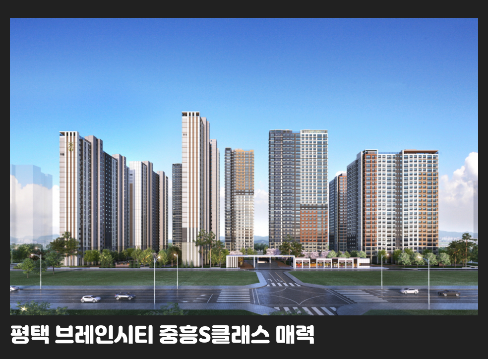 평택 브레인시티 중흥S클래스 매력