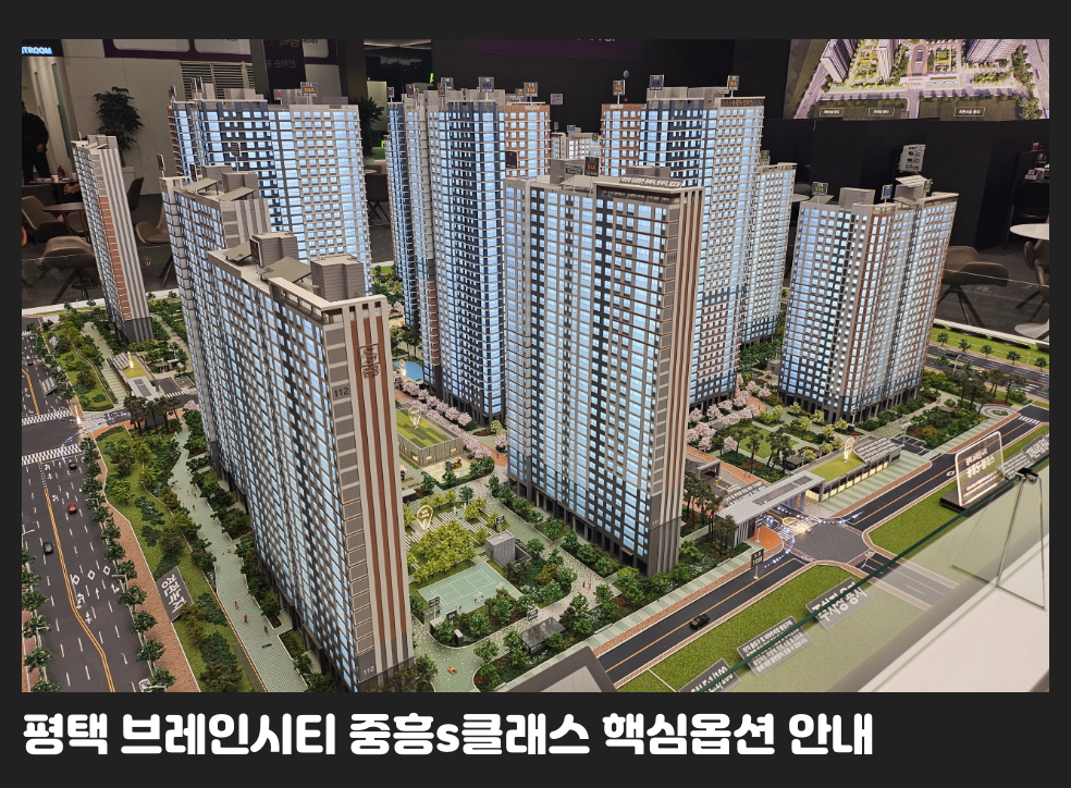 평택 브레인시티 중흥s클래스 핵심옵션 안내