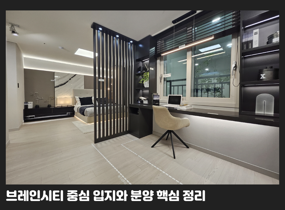 브레인시티 중심 입지와 분양 핵심 정리