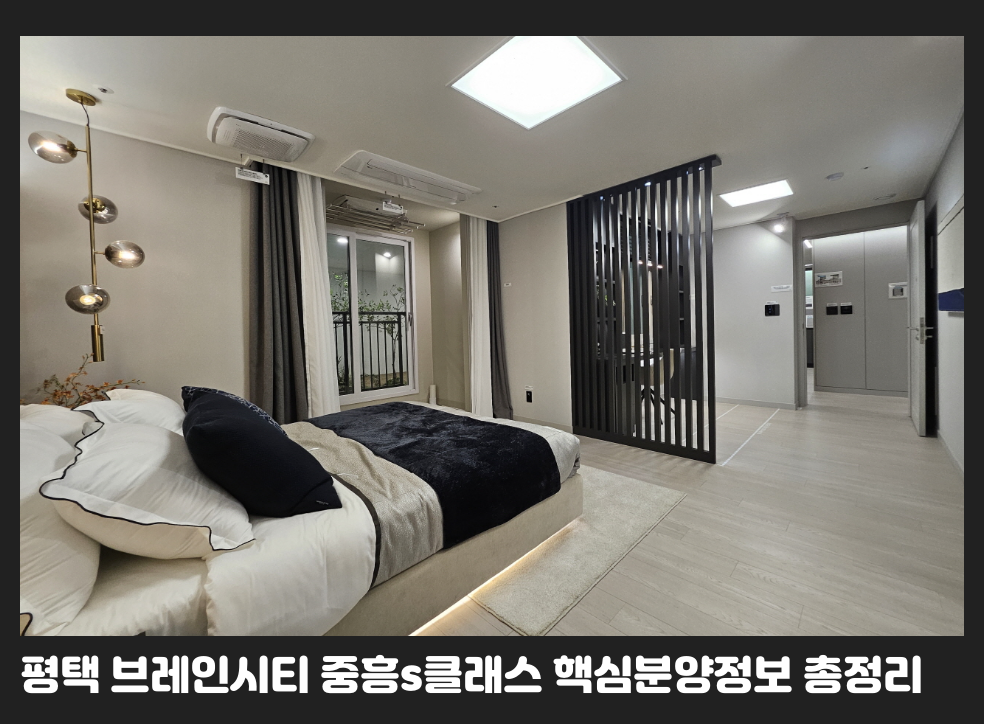 평택 브레인시티 중흥s클래스 핵심분양정보 총정리