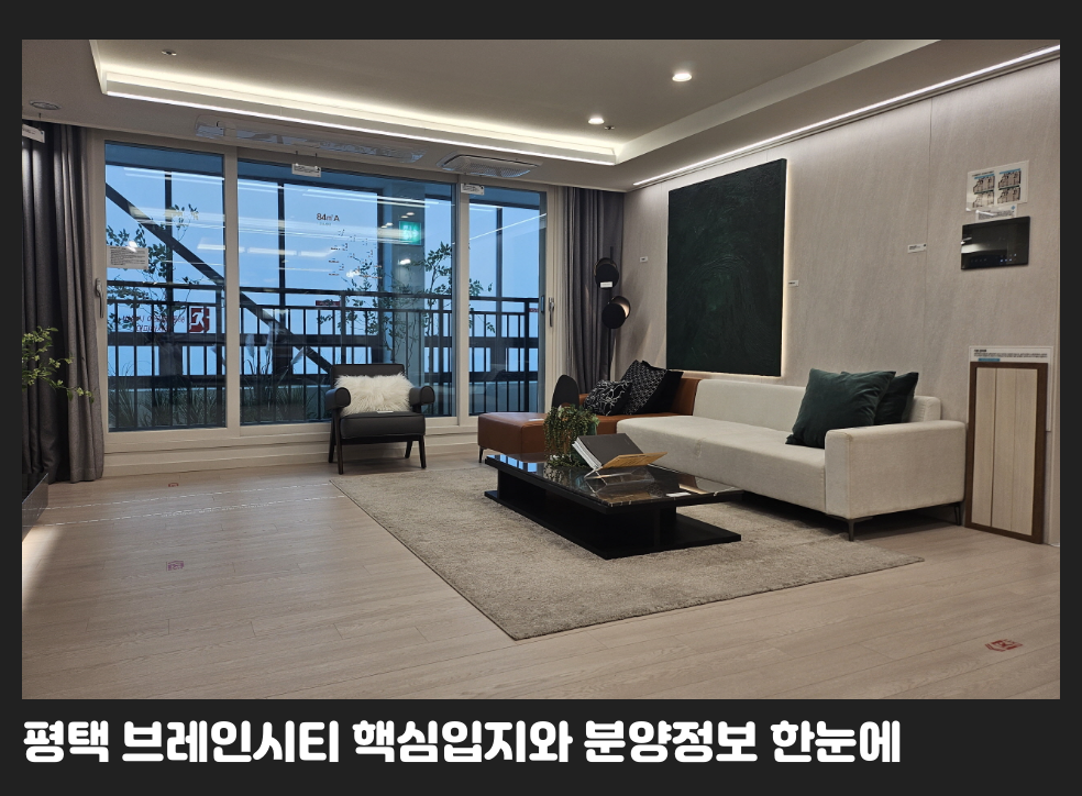 평택 브레인시티 핵심입지와 분양정보 한눈에