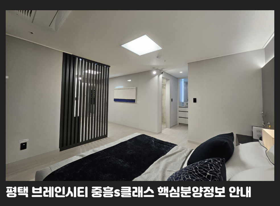 평택 브레인시티 중흥s클래스 핵심분양정보 안내
