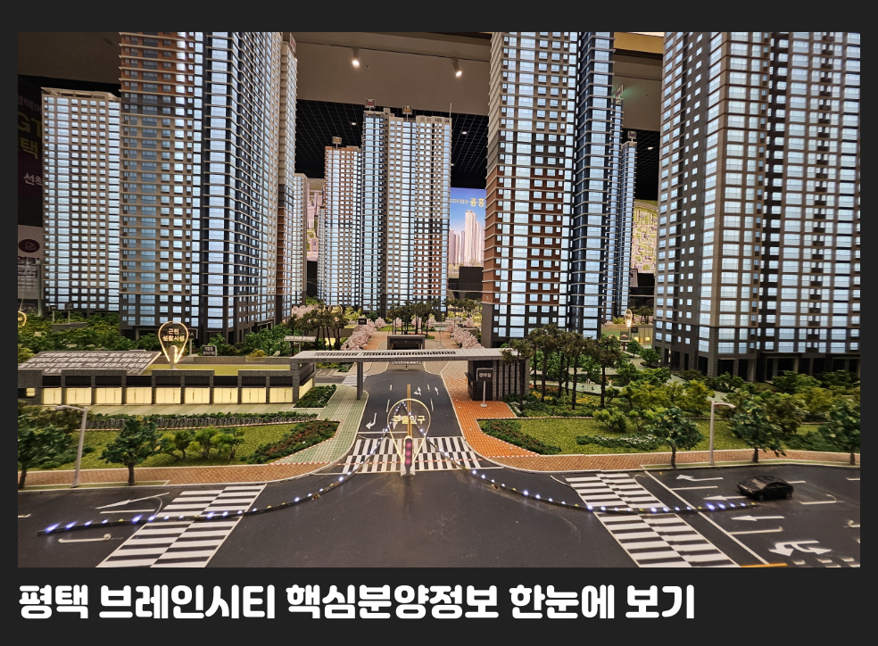 평택 브레인시티 핵심분양정보 한눈에 보기
