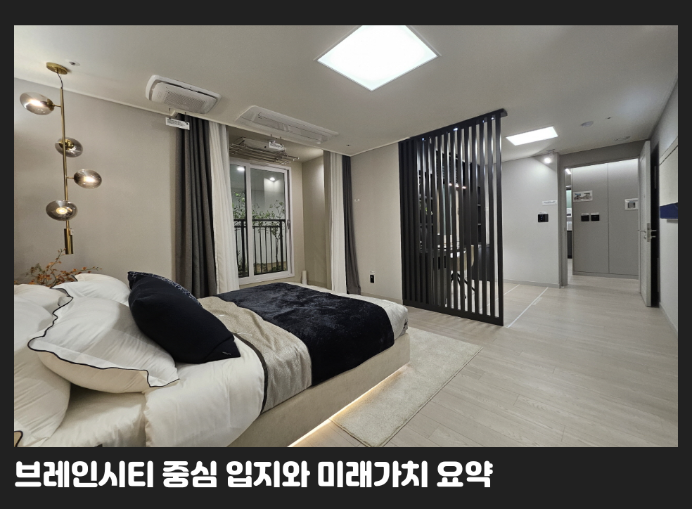 브레인시티 중심 입지와 미래가치 요약