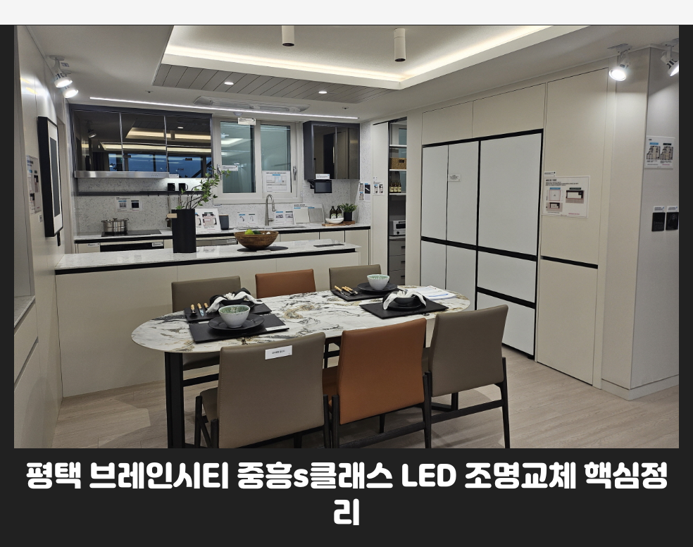 평택 브레인시티 중흥s클래스 LED 조명교체 핵심정리