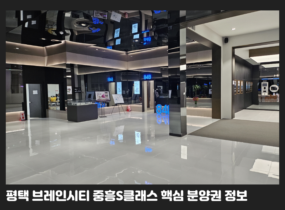 평택 브레인시티 중흥S클래스 핵심 분양권 정보